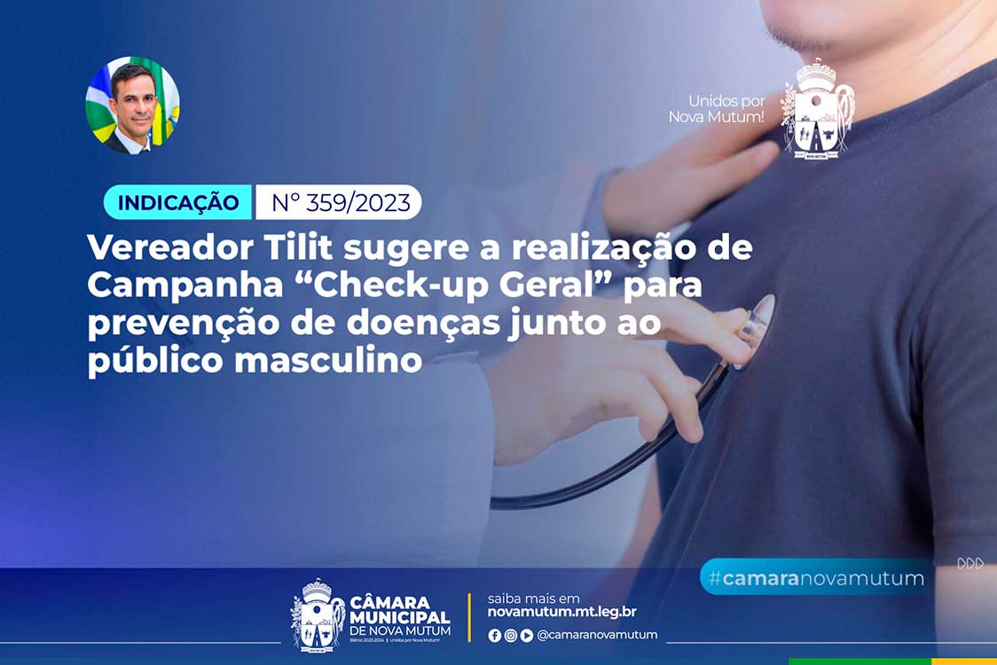 Tilit Sugere Realiza O De Campanha Check Up Geral Para Diagn Stico E Preven O De Doen As